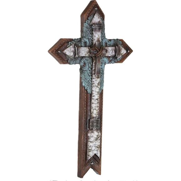 NWOT Montana West Rustic Boho Chic Southwestern Marbled Arrow Wall Cross - Picture 3 of 5